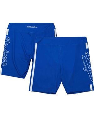 Mitchell & Ness Los Angeles Dodgers Biker Shorts - Blue