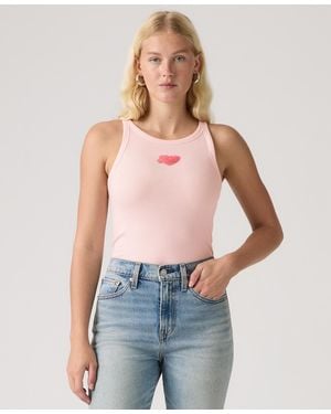 Levi's Graphic Hayes Racer Sleeveless Tank Top - Blue