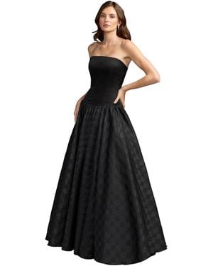 Mac Duggal Strapless Drop-waist Gown - Black