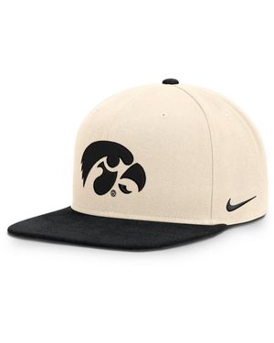 Nike And Natural/black Iowa Hawkeyes Campus Prep Snapback Hat