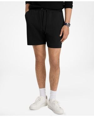Michael Kors Logo Rib Pull-on Shorts - Black