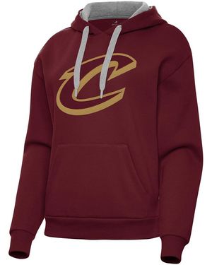 Antigua Cleveland Cavaliers Victory Pullover Hoodie - Red