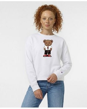 Champion Georgia Bulldogs Teddy Bear Fleece Sweatshirt - White