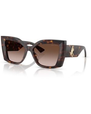 Jimmy Choo Cat Eye Sunglasses Jc5074u - Brown