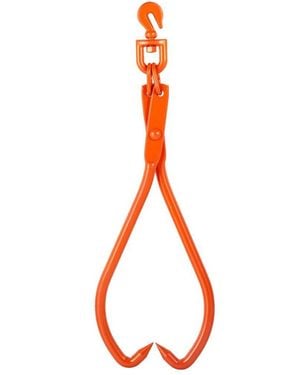 SUGIFT Log Skidding Tongs 2 Claw Heavy Duty Log Lifting Tongs - Red