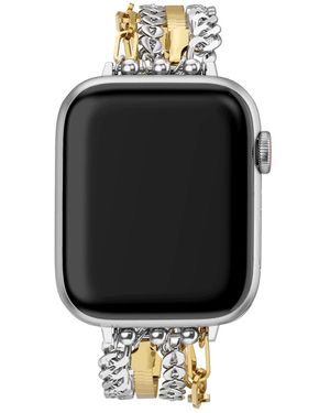 The Posh Tech Leo Stainless Steel Band For Apple Watch - Black