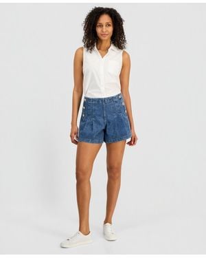 Nautica Denim Sailor Shorts - Blue
