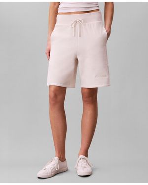 Calvin Klein Fleece Mid Rise Shorts - Pink