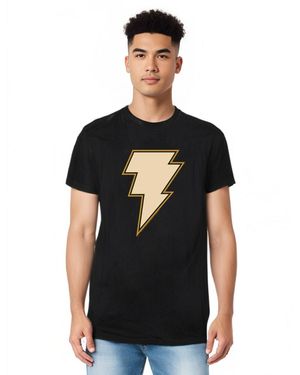 Black Adam Adam Chest Emblem Short Sleeve Tall Tee / T-shirt - Black