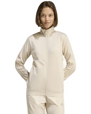adidas Tricot 3-stripes Sportswear Track Jacket - Natural