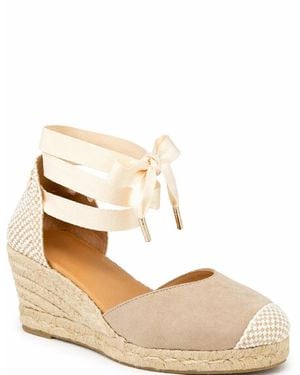 Menina Step Jimena Mid Laces Espadrille Sandal - Natural