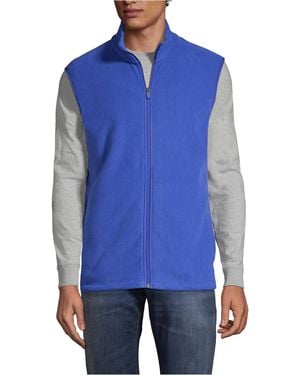 Lands' End School Uniform Thermacheck 100 Fleece Vest - Blue