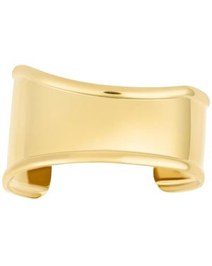 Adornia Tarnish Resistant 18k Plated Tall Curve Cuff Bracelet - Natural