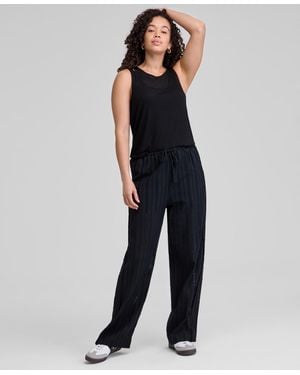 And Now This Cotton Eyelet-trim Drawstring Pants - Blue