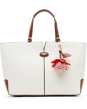 Anne Klein East West Medium Tote Handbag - White