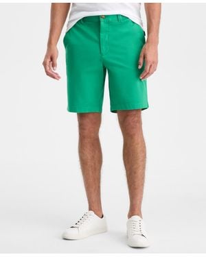 Club Room Regular-fit 9" 4-way Stretch Shorts - Green