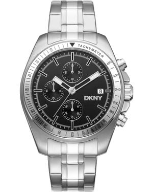 DKNY Central Park Chronograph Stainless Steel Bracelet Watch - Gray