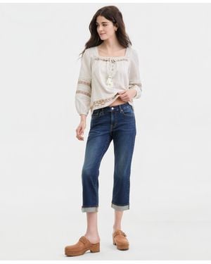 Lucky Brand Mid-rise Sweet Crop Jeans - Blue
