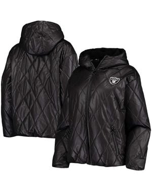 MSX by Michael Strahan Las Vegas Raiders Charlotte Full-zip Hoodie Puffer Jacket - Black