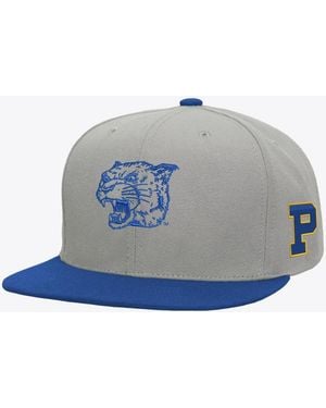 Mitchell & Ness Pittsburgh Panthers High-crown Plaid Og Snapback Hat - Blue