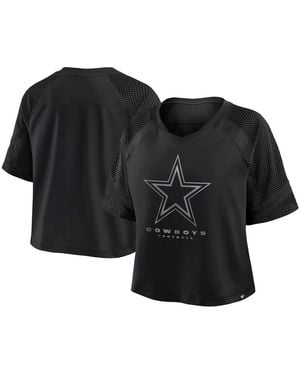 Fanatics Dallas Cowboys Oversized Raglan V-neck Out Fashion Jersey - Black