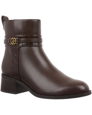 Giani Bernini Mansonn Round Toe Booties - Brown
