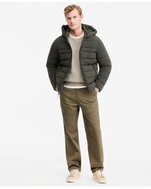 Michael Kors Dressy Hooded Stretch Packable Jacket - Gray