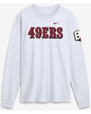 Nike San Francisco 49ers 80th Anniversary Goal Line Stand Long Sleeve T-shirt - White