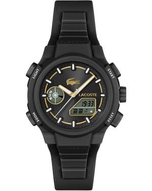 Lacoste Lc33 Silicone Strap Watch - Black