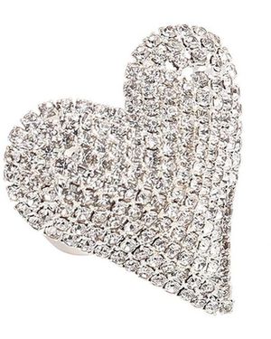 SOH Heart Cocktail Ring - White