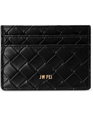 JW PEI Woven Textured Card Holder - Black
