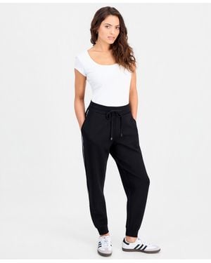 And Now This Petite Scuba Whipstitch jogger Pants - Blue