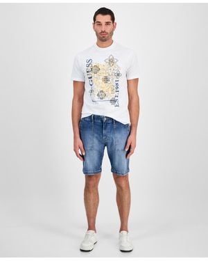 Guess Denim Utility 9" Shorts - Blue