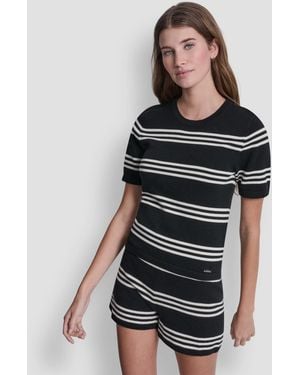 DKNY Striped Crewneck Sweater - Multicolor