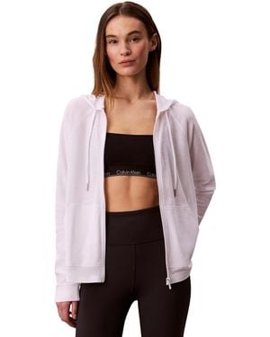 Calvin Klein Icon Sport Full Zip Lightweight Jacket - White