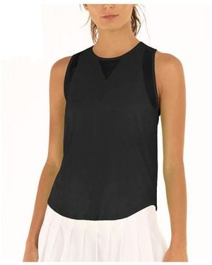 Lucky in Love Chill Out Tennis Tank - Black