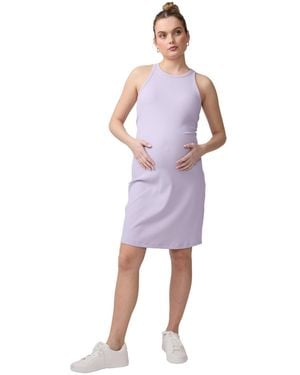 Ingrid & Isabel Ingrid + Isabel Ingrid + Isabel Ribbed Active Mini Dress - Purple