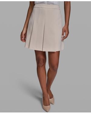 KARL LAGERFELD Pleated Mini Skirt - Gray