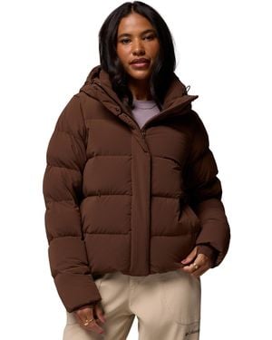 Columbia Amaze Puffer Hooded Jacket - Brown
