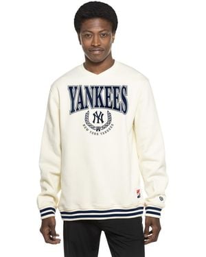 KTZ White New York Yankees Throwback Sweatshirt