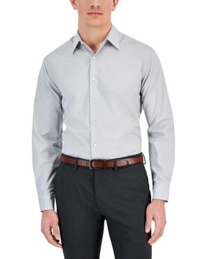 Club Room Regular-fit Dress Shirt - Gray