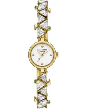 Kate Spade NY Metro Three-Hand Quartz Bracelet Watch & Crystal Bracelet Set NWT NEW Kate Spade Metro Blush Leather Watch & Strap Set KSW9052  main image 2