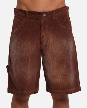 Xxiii Corduroy Wash Jorts - Brown