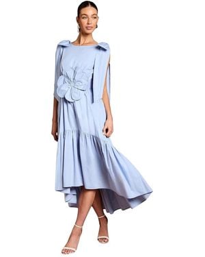 Coast Floral Corsage Fit Flare Dress - Blue