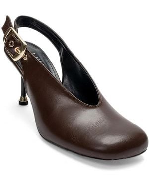 Prologue Shoes Flaris Slingback Stiletto Pump - Brown