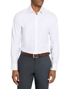 Con.struct Solid Performance Stretch Cooling Comfort Dress Shirt - White