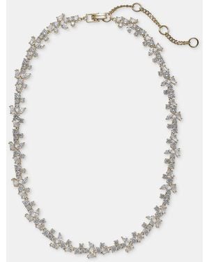 Givenchy Cubic Zirconia Collar Necklace - White