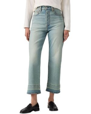 Levi's Ribcage High Rise Straight Ankle Jeans - Blue