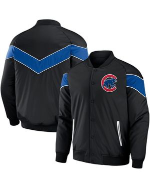 Fanatics Chicago Cubs Baseball Raglan Full-snap Jacket - Black