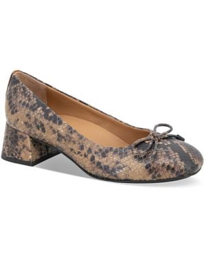 Gentle Souls Gentel Souls Lancine Block Heel Pumps - Gray